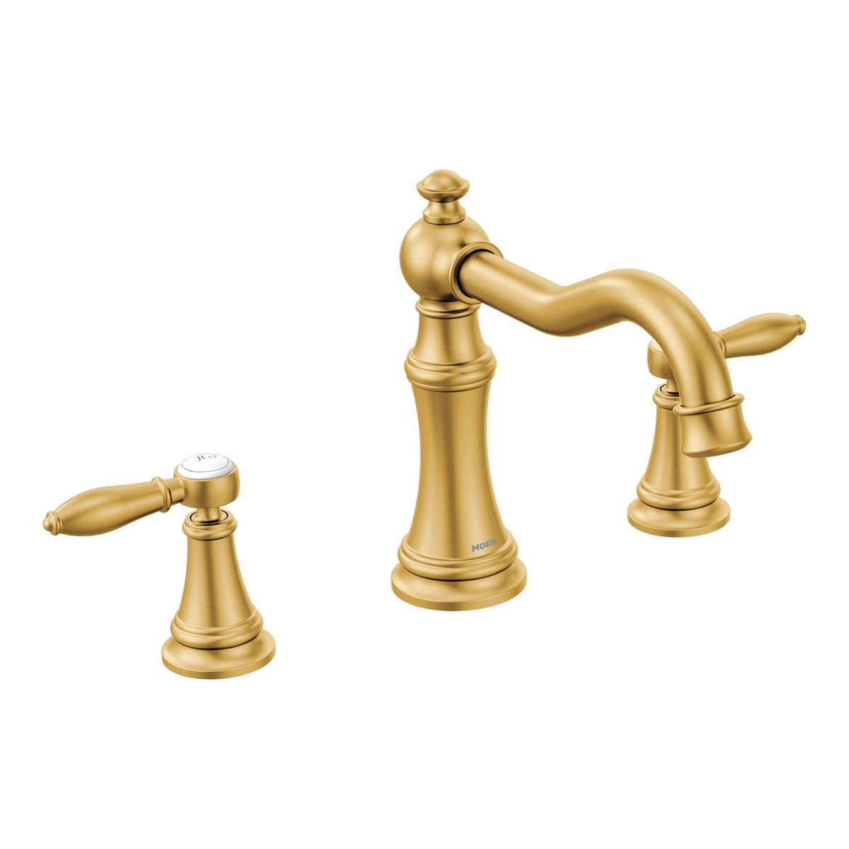 Moen Weymouth Two-Handle High-Arc Roman Tub Faucet TS22103 in Brushed Gold (TS22103BG)