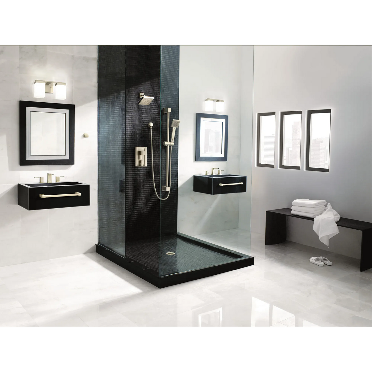 Moen 90 Degree Posi-Temp with Diverter Valve Trim TS2710 in Brushed Nickel (TS2710BN) - view 2