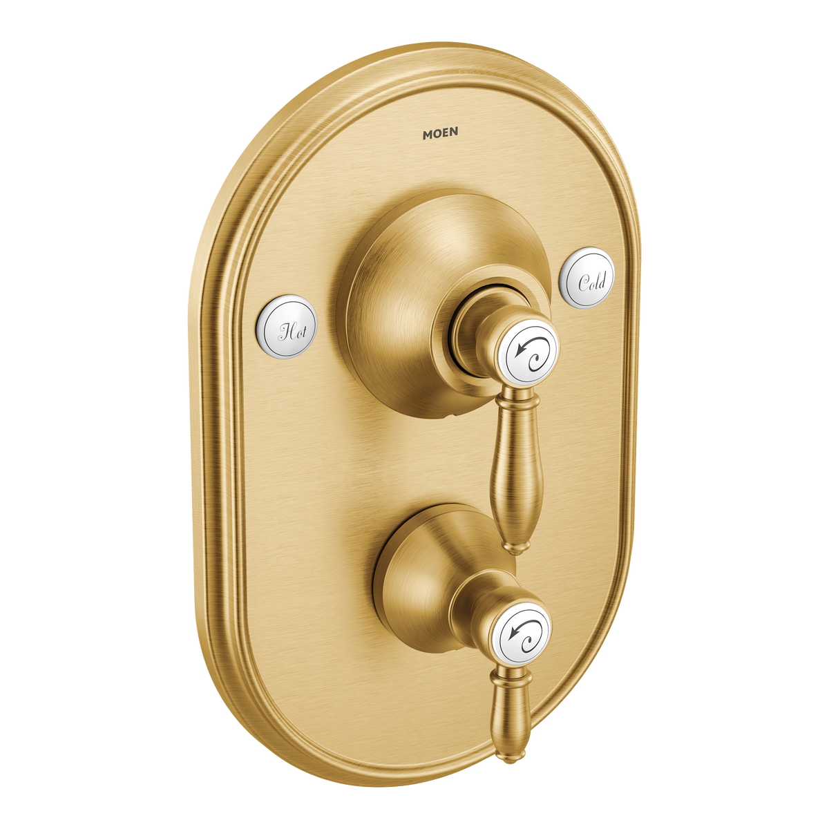 Moen Weymouth Posi-Temp with Diverter Tub/Shower Valve Only TS32100 in Brushed Gold (TS32100BG)