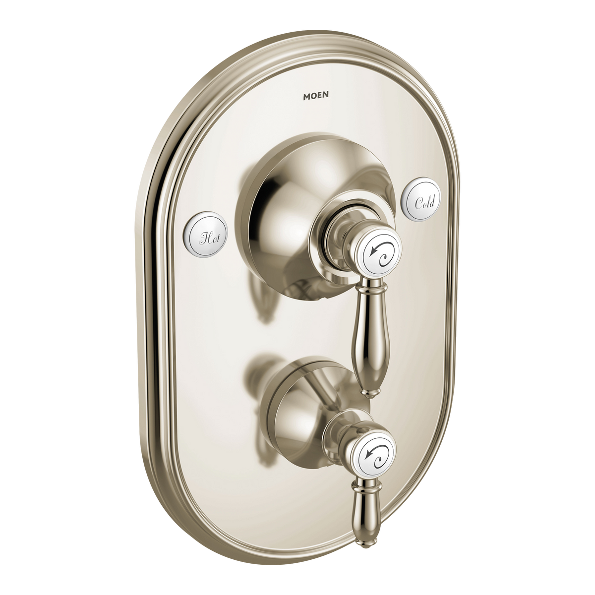 Moen Weymouth Posi-Temp with Diverter Tub/Shower Valve Only TS32100 in Polished Nickel (TS32100NL)