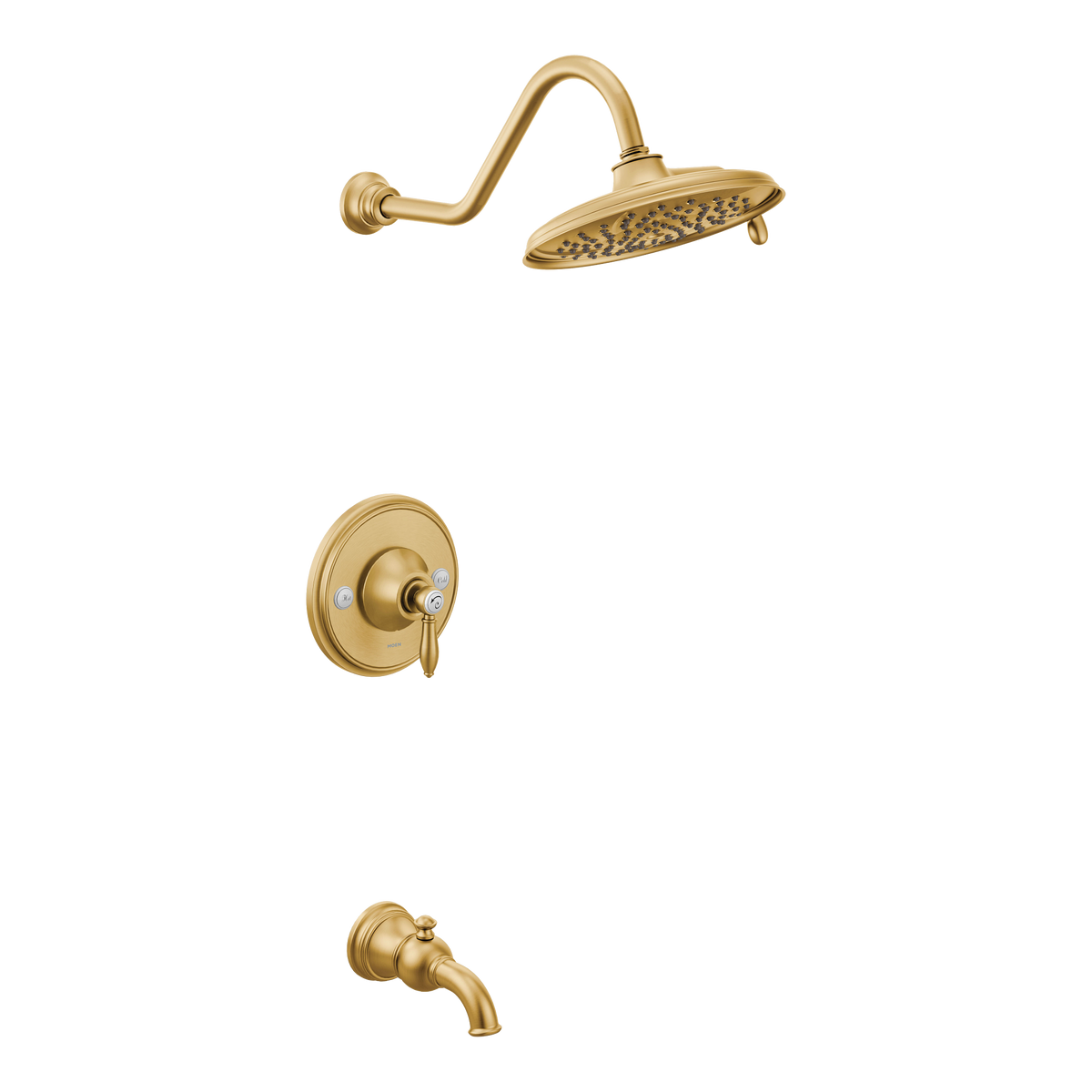 Moen Weymouth Posi-Temp Eco-Performance Tub/Shower TS32104EP in Brushed Gold (TS32104EPBG)