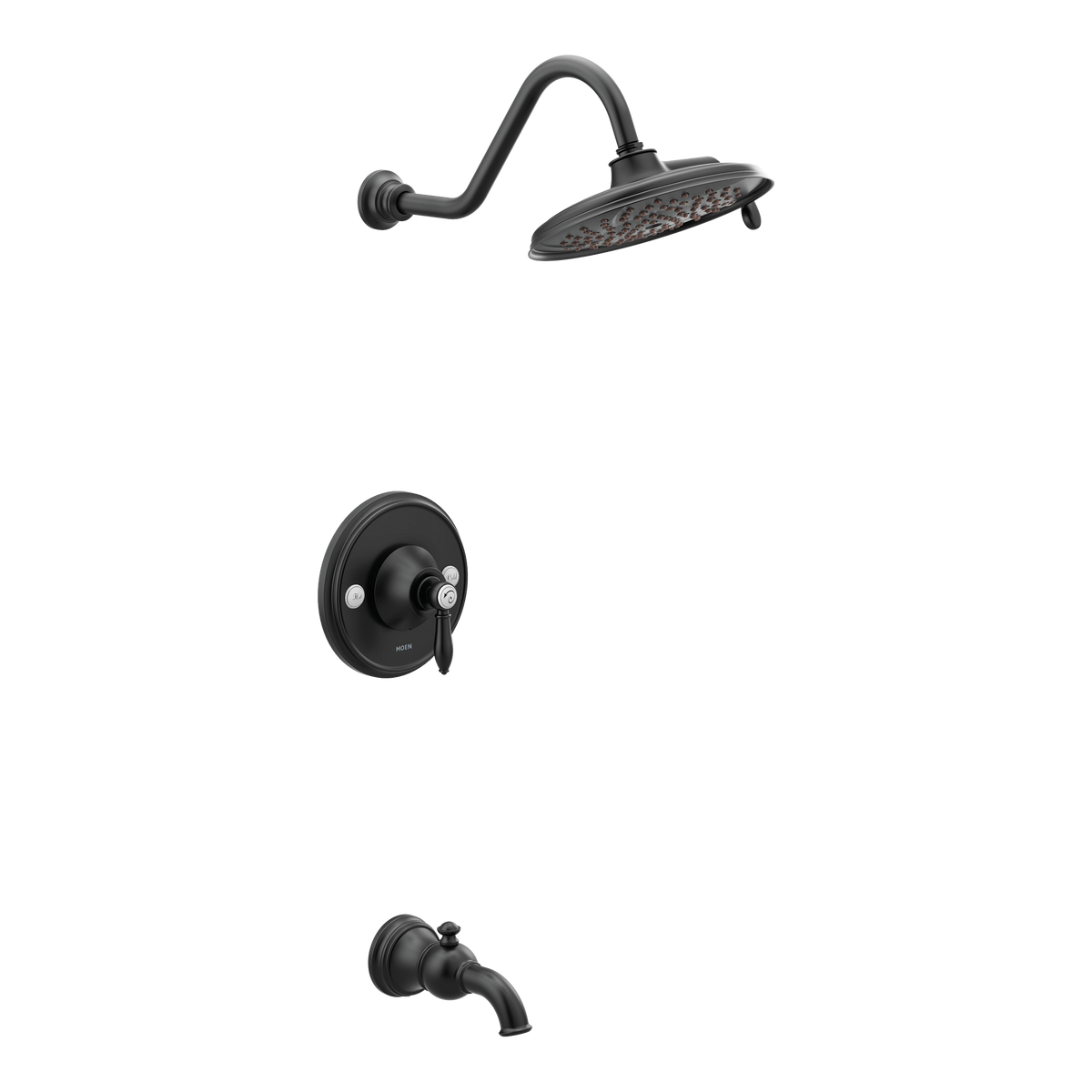 Moen Weymouth Posi-Temp Tub/Shower TS32104 in Matte Black (TS32104BL)
