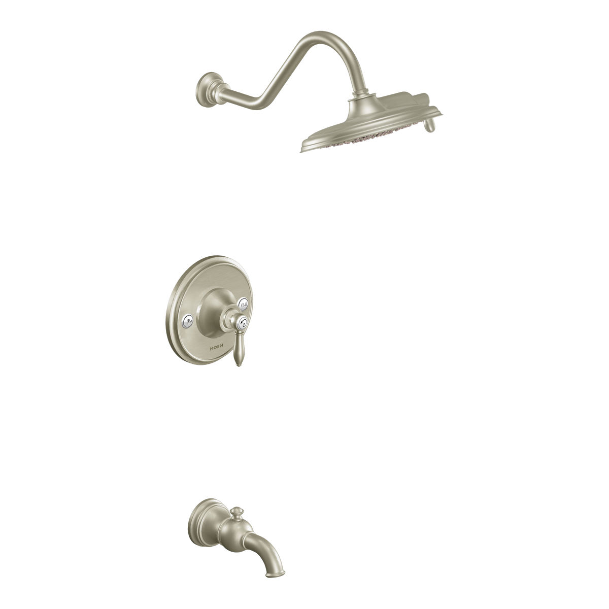 Moen Weymouth Posi-Temp Tub/Shower TS32104 in Brushed Nickel (TS32104BN)