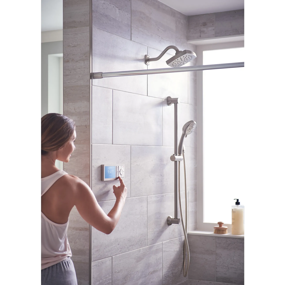 Moen Smart Shower 2-Outlet Shower Controller In TS3302TB in Terra Beige (TS3302TB) - view 4