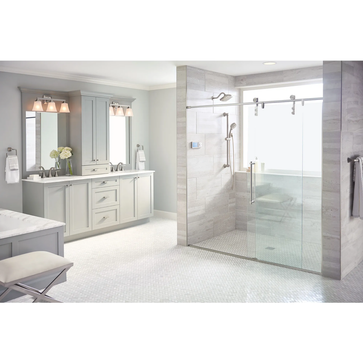 Moen Smart Shower 2-Outlet Shower Controller In TS3302TB in Terra Beige (TS3302TB) - view 8