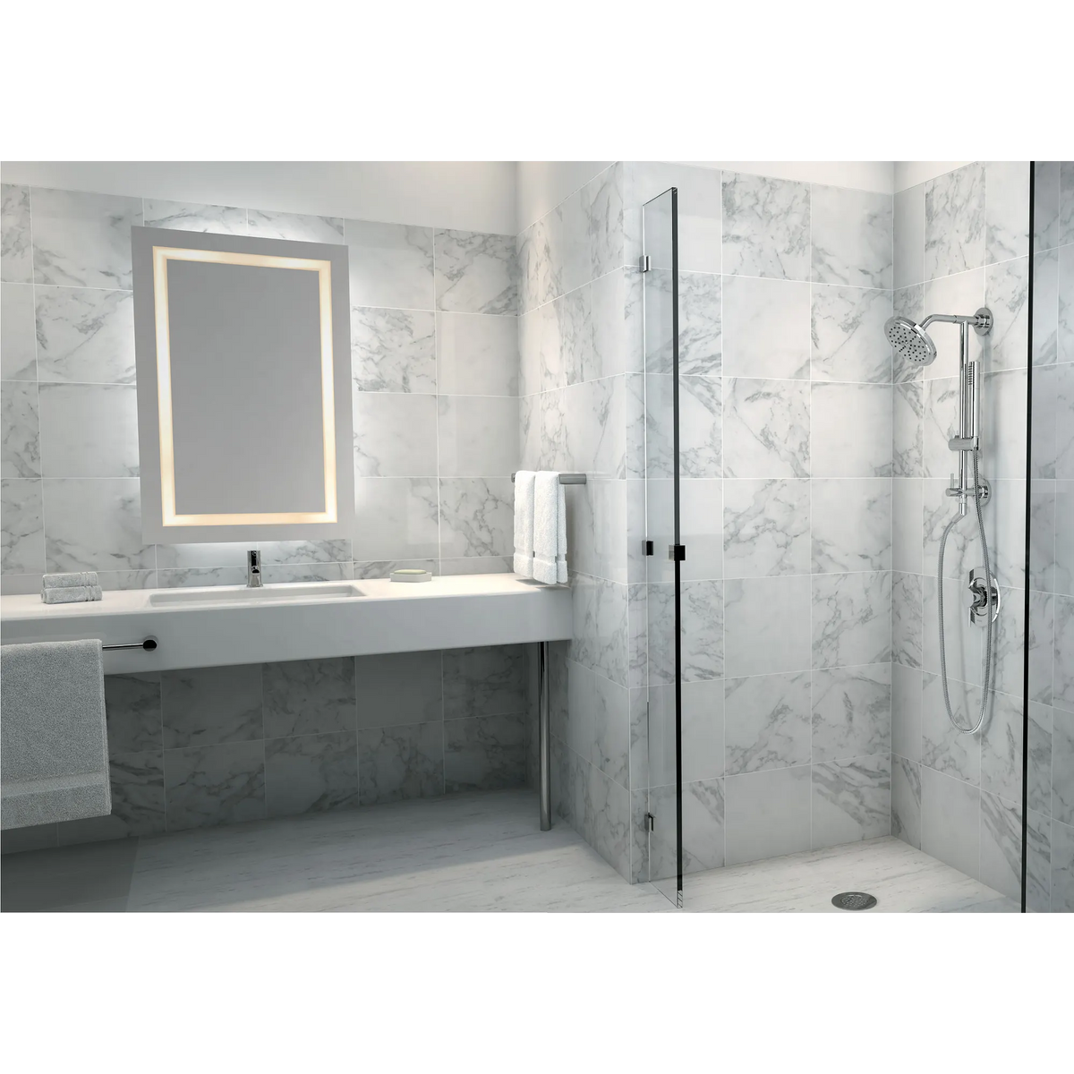 Moen One-Function 6 3/4" Diameter Spray Head Rainshower S176 in Chrome (S176) - view 2
