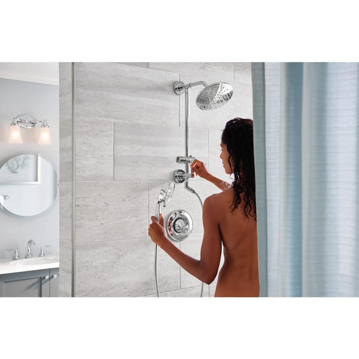 Moen Annex Shower Rail System TS3661NH in Chrome (TS3661NH) - view 4