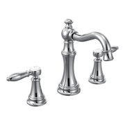 Moen Weymouth Two-Handle High-Arc Bathroom Faucet TS42108 in Chrome (TS42108)