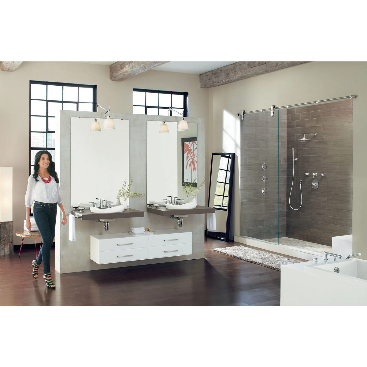 Moen Arris Two-Handle Roman Tub Faucet TS93003 in Chrome (TS93003) - view 3