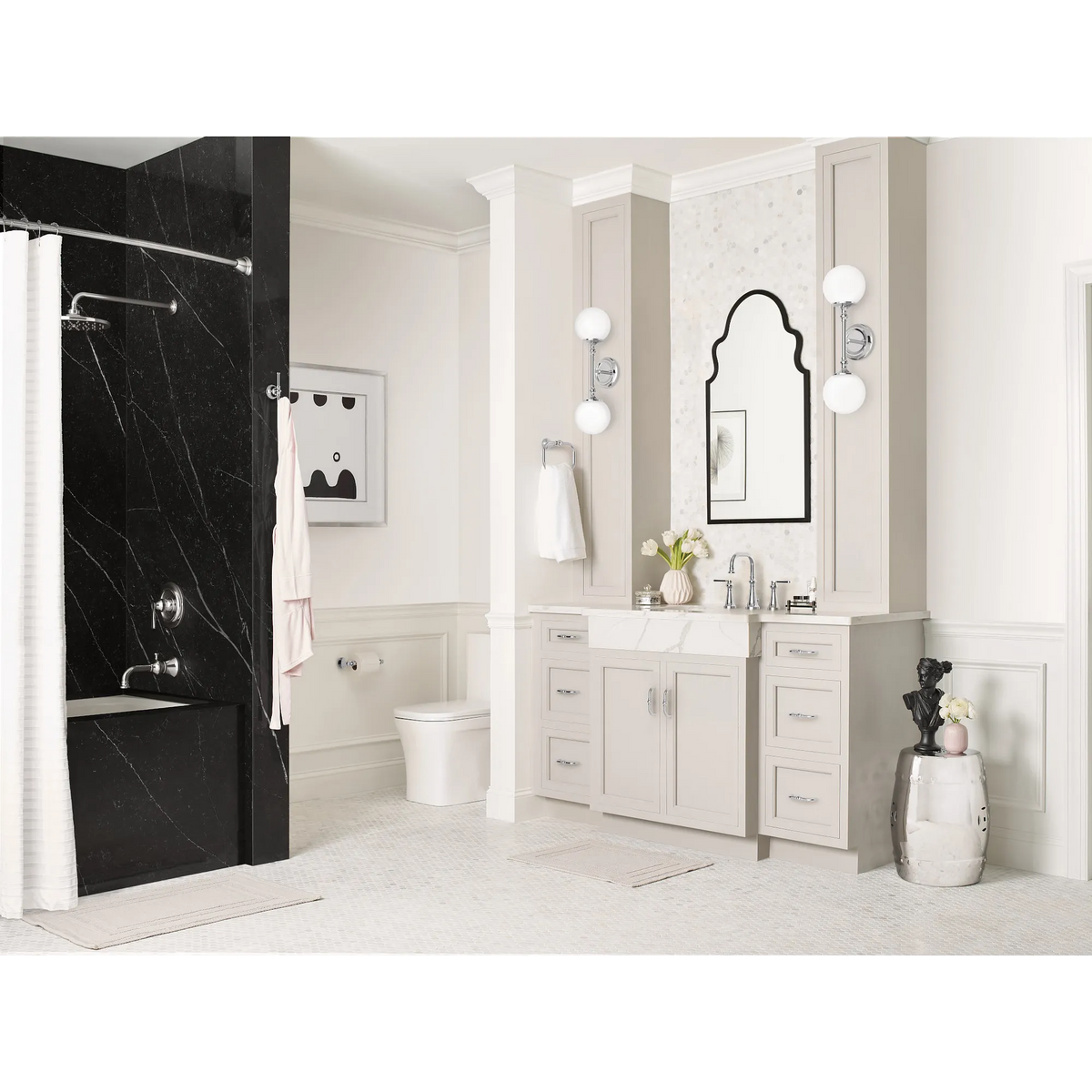 Moen Colinet Two-Handle High-Arc Bathroom Faucet TS44102 in Brushed Nickel (TS44102BN) - view 2