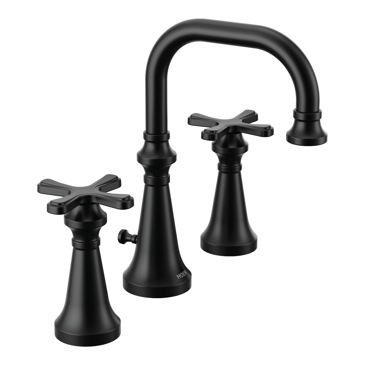 Moen Colinet Two-Handle High-Arc Bathroom Faucet TS44103 in Matte Black (TS44103BL)