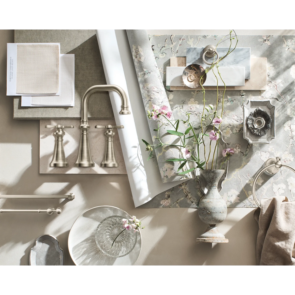 Moen Colinet Two-Handle High-Arc Bathroom Faucet TS44103 in Brushed Nickel (TS44103BN) - view 6