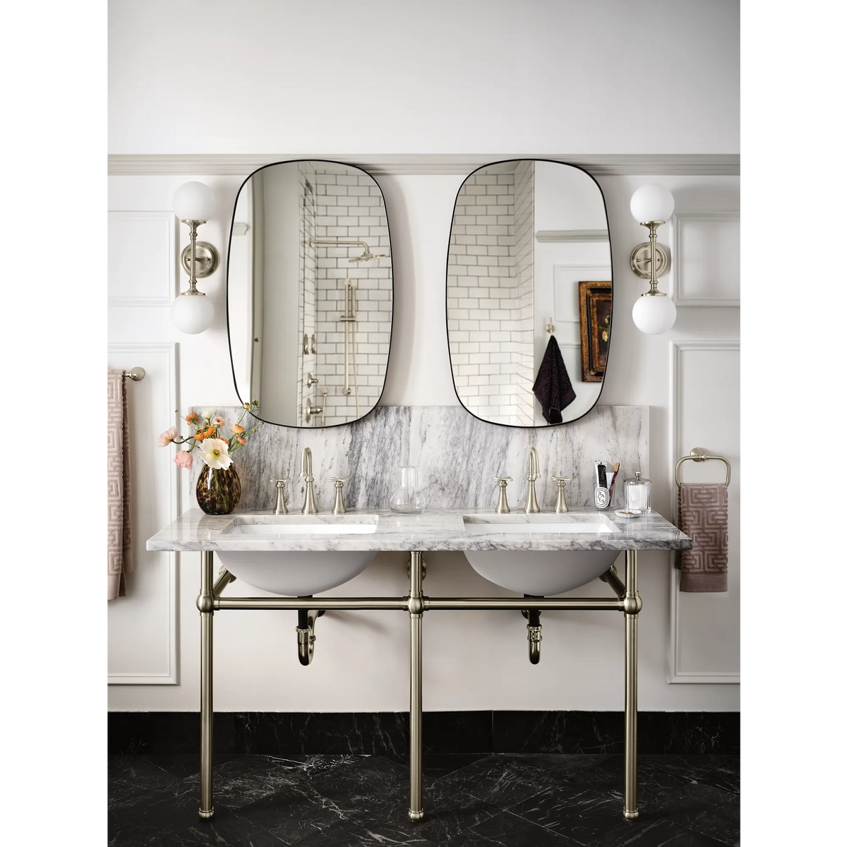Moen Colinet Two-Handle High-Arc Bathroom Faucet TS44103 in Brushed Nickel (TS44103BN) - view 3