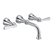 Moen Colinet Two-Handle Wall Mount Bathroom Faucet TS44104 in Chrome (TS44104)