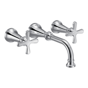 Moen Colinet Two-Handle Wall Mount Bathroom Faucet TS44105 in Chrome (TS44105)