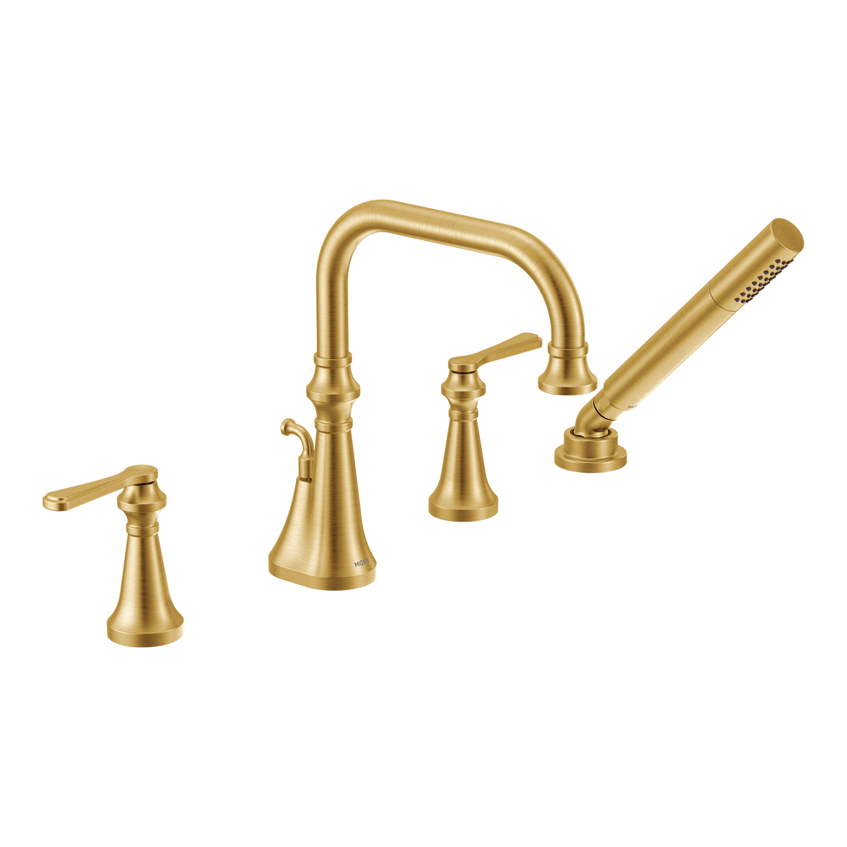 Moen Colinet Two-Handle High-Arc Roman Tub Faucet TS44504 in Brushed Gold (TS44504BG)