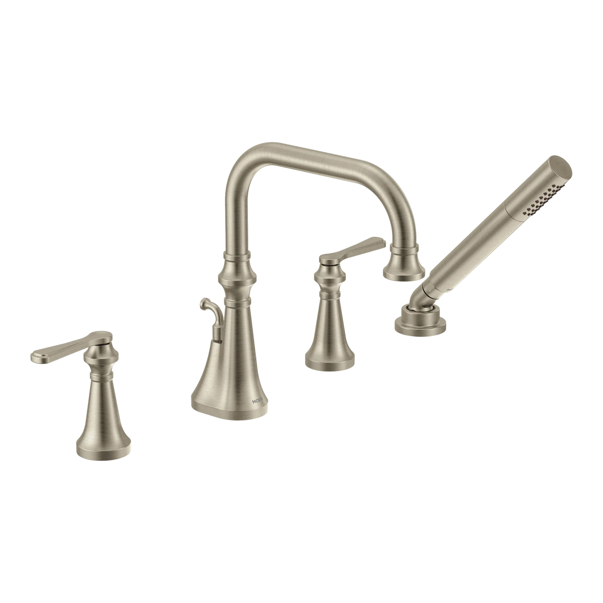 Moen Colinet Two-Handle High-Arc Roman Tub Faucet TS44504 in Brushed Nickel (TS44504BN) - view 2