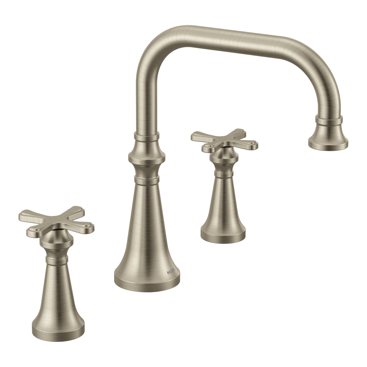 Moen Colinet Two-Handle High-Arc Roman Tub Faucet TS44505 in Brushed Nickel (TS44505BN)