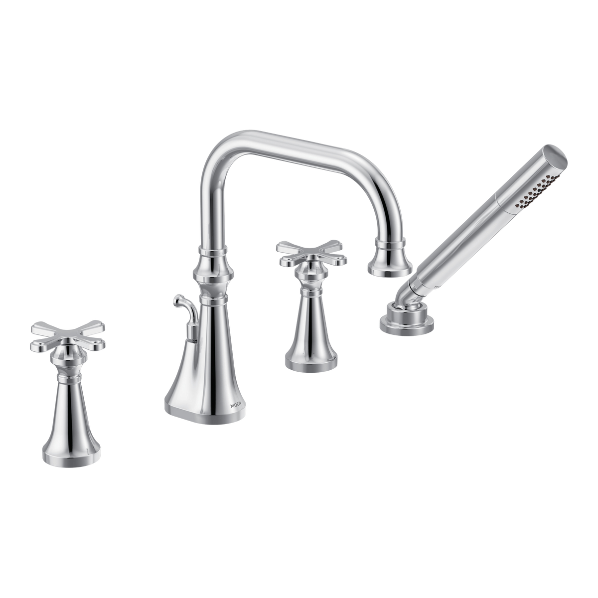 Moen Colinet Two-Handle High-Arc Roman Tub Faucet TS44506 in Chrome (TS44506)