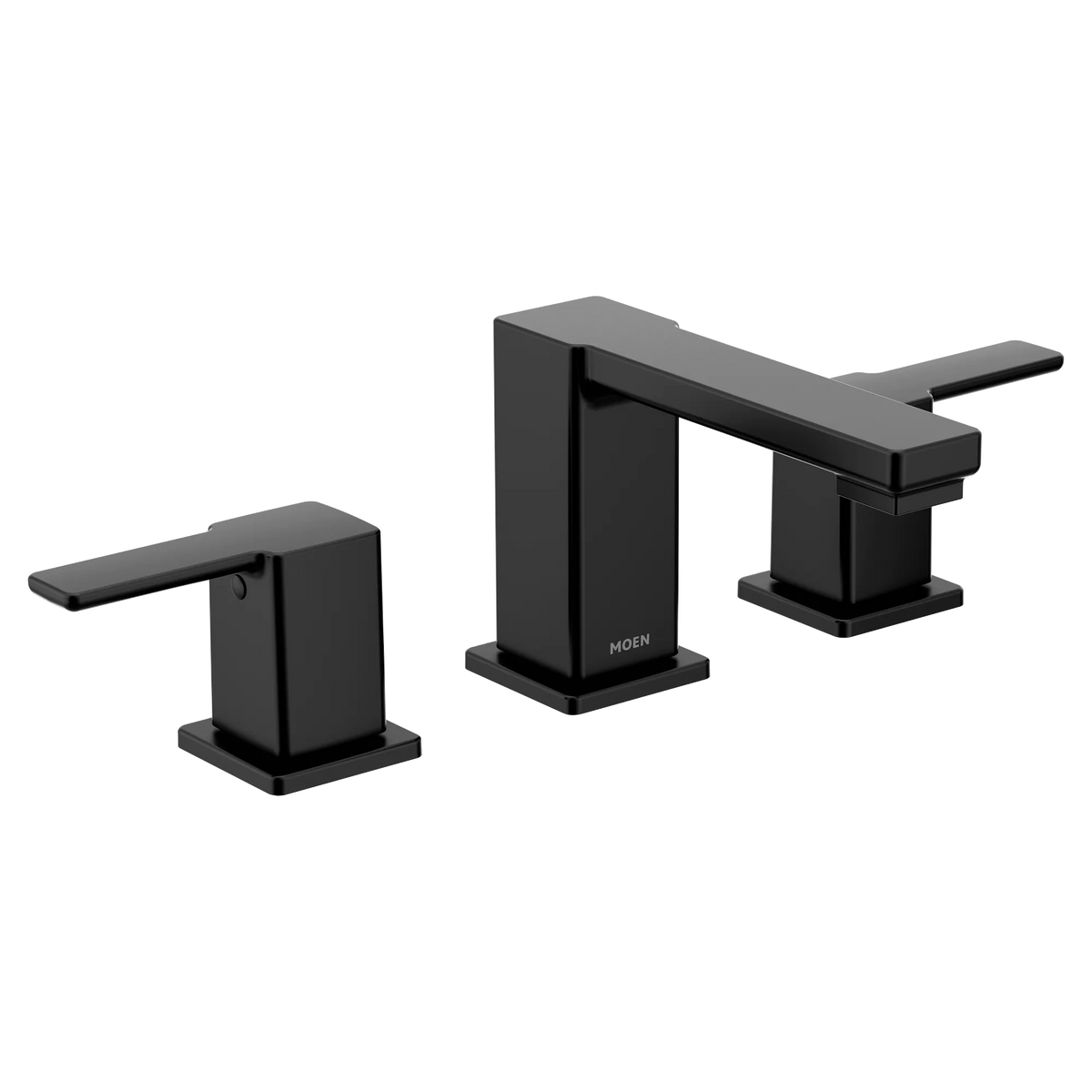 Moen 90 Degree Two-Handle Low-Arc Bathroom Faucet TS6721 in Matte Black (TS6721BL) - view 2