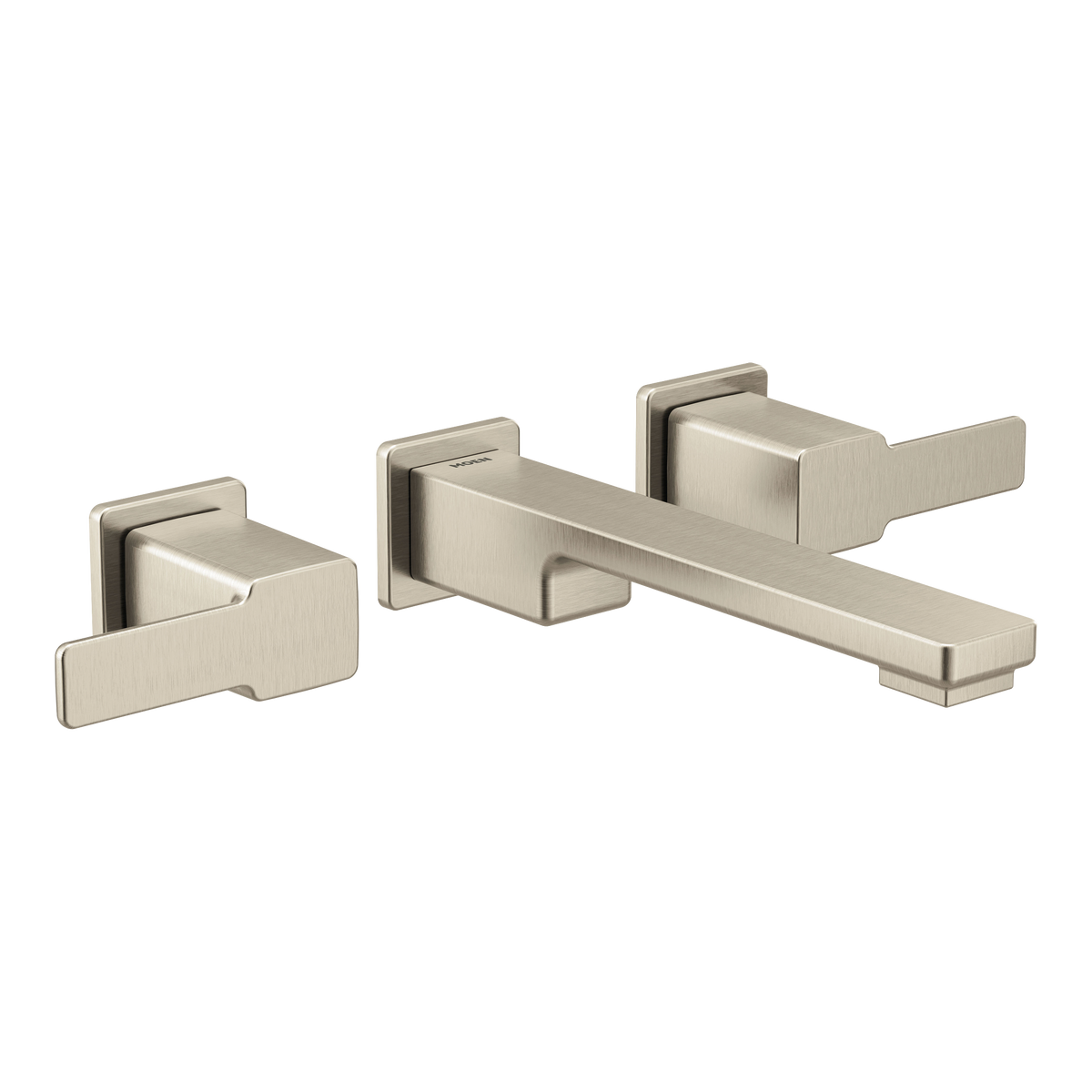 Moen 90 Degree Two-Handle Wall Mount Bathroom Faucet TS6731 in Brushed Nickel (TS6731BN)