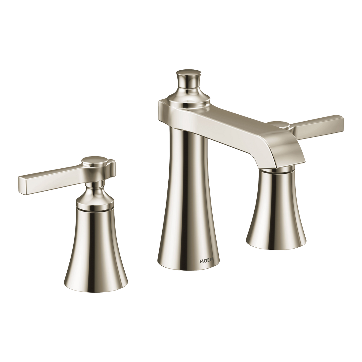 Moen Flara Two-Handle High-Arc Bathroom Faucet TS6984 in Polished Nickel (TS6984NL)