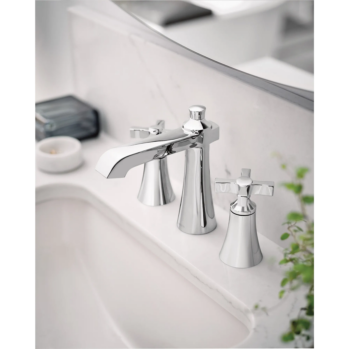 Moen Flara Two-Handle High-Arc Bathroom Faucet TS6985 in Chrome (TS6985) - view 3