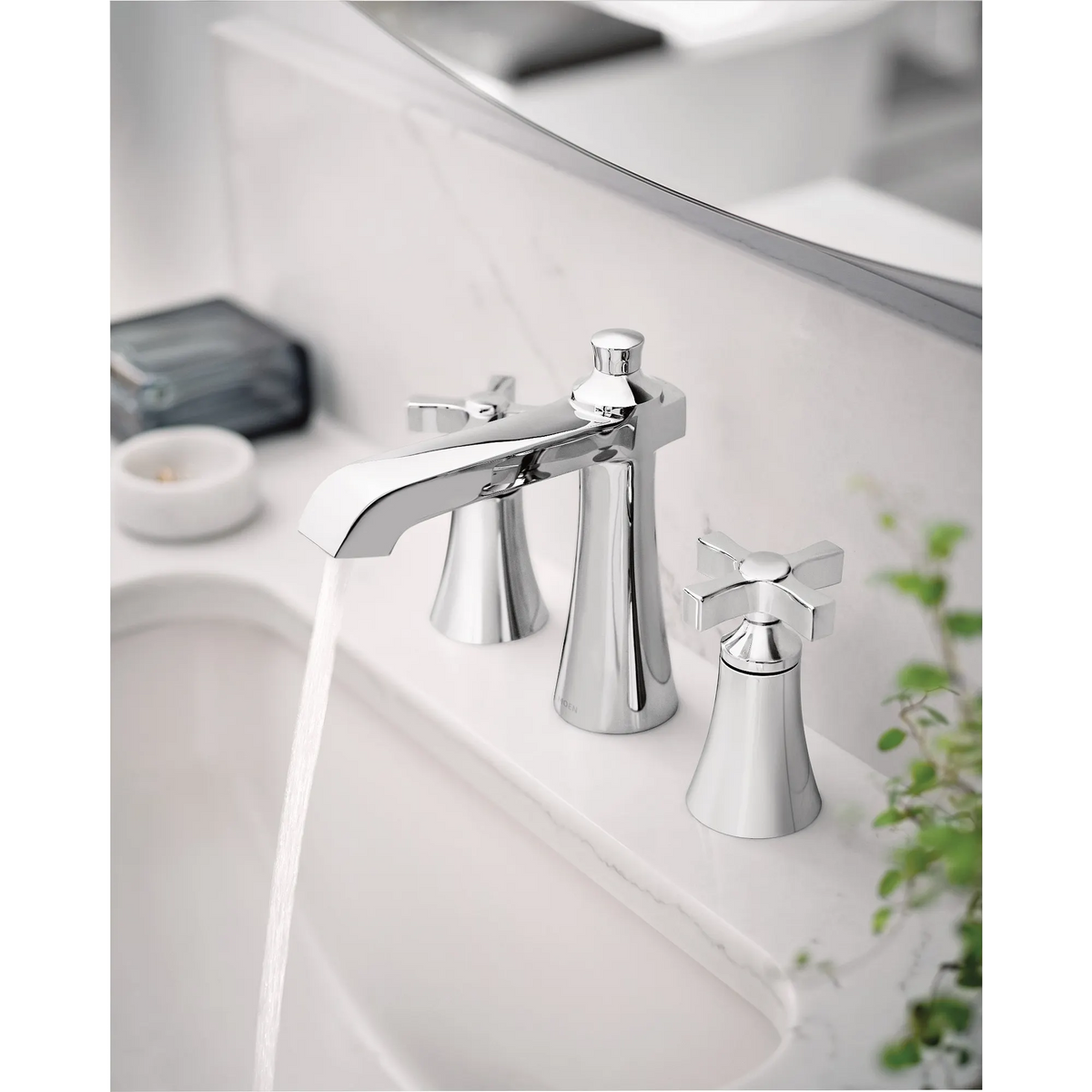 Moen Flara Two-Handle High-Arc Bathroom Faucet TS6985 in Chrome (TS6985) - view 5