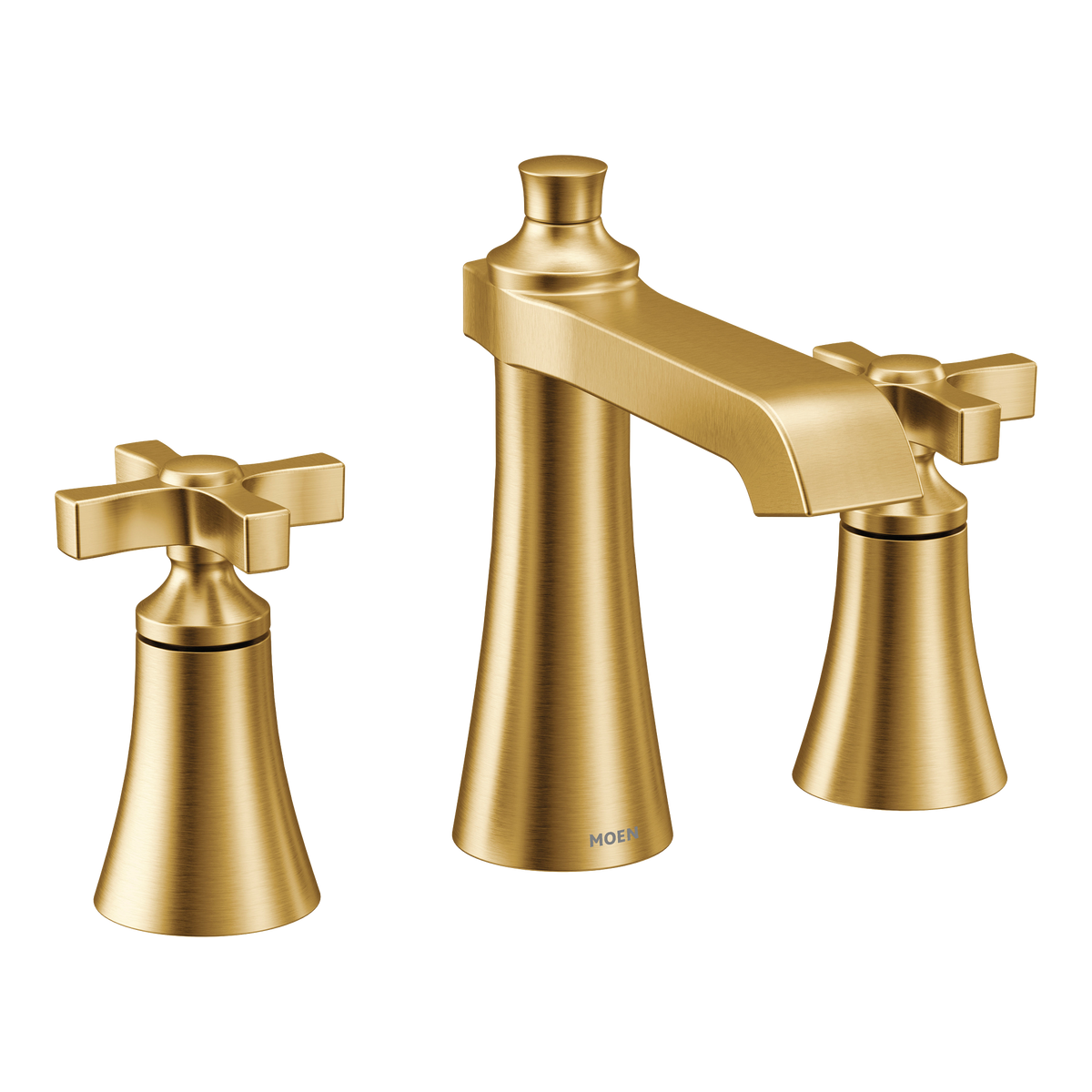 Moen Flara Two-Handle High-Arc Bathroom Faucet TS6985 in Brushed Gold (TS6985BG)