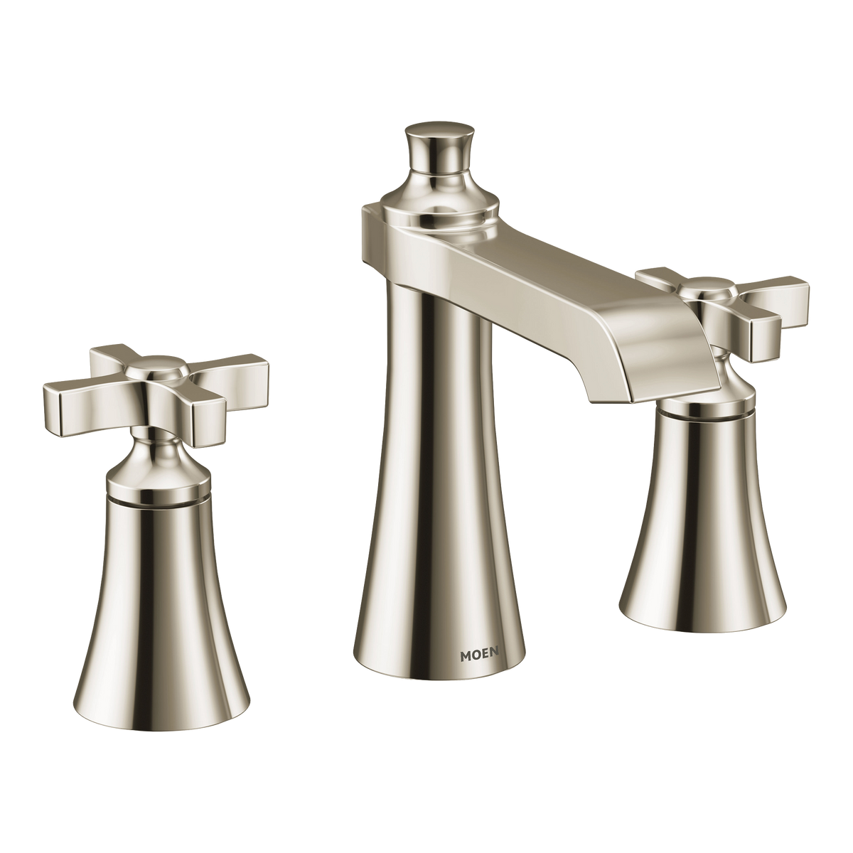 Moen Flara Two-Handle High-Arc Bathroom Faucet TS6985 in Polished Nickel (TS6985NL)