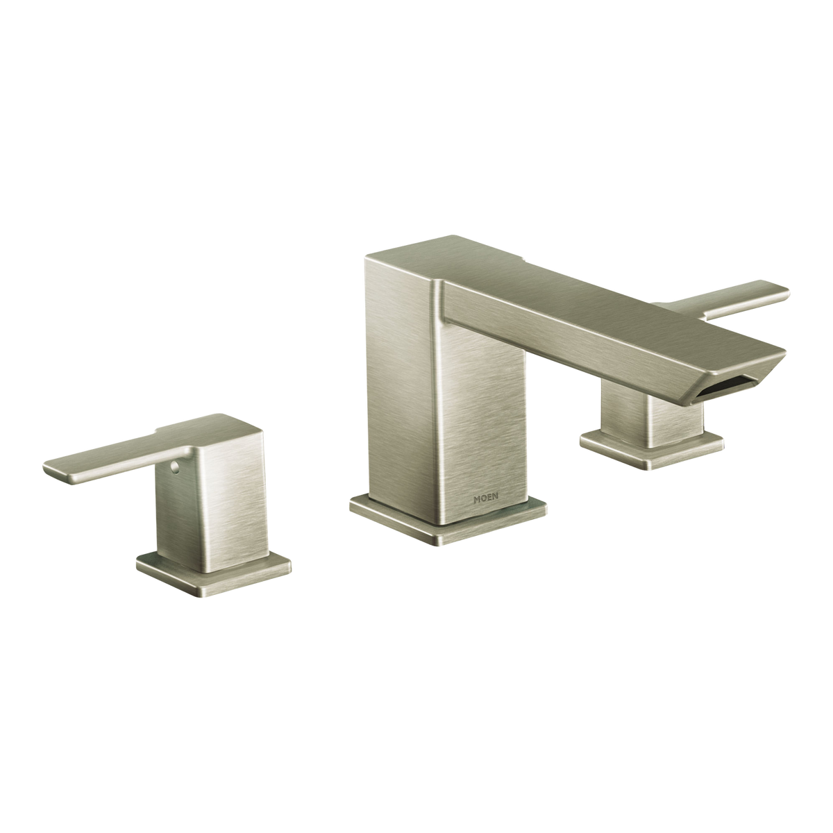 Moen 90 Degree Two-Handle High-Arc Roman Tub Faucet TS903 in Brushed Nickel (TS903BN)