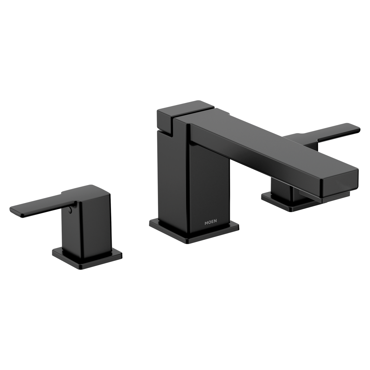 Moen 90 Degree Two-Handle High-Arc Roman Tub Faucet TS913 in Matte Black (TS913BL)