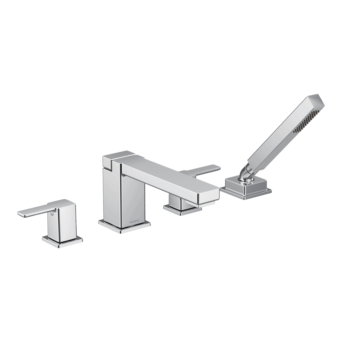 Moen 90 Degree Two-Handle High-Arc Roman Tub Faucet With Hand Shower TS914 in Chrome (TS914)