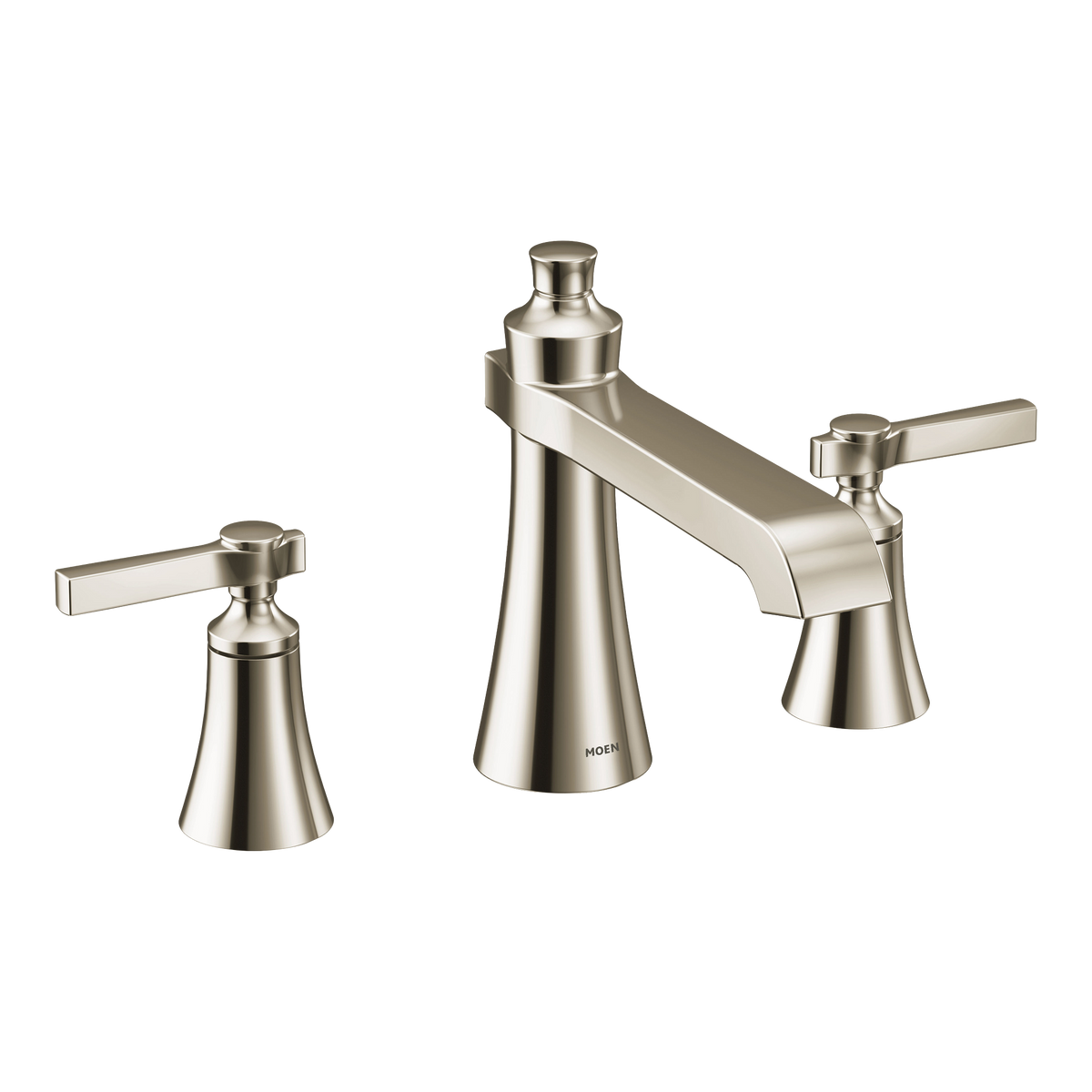 Moen Flara Two-Handle High-Arc Roman Tub Faucet TS926 in Polished Nickel (TS926NL)