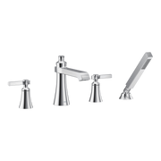 Moen Flara Two-Handle High-Arc Roman Tub Faucet TS928 in Chrome (TS928)