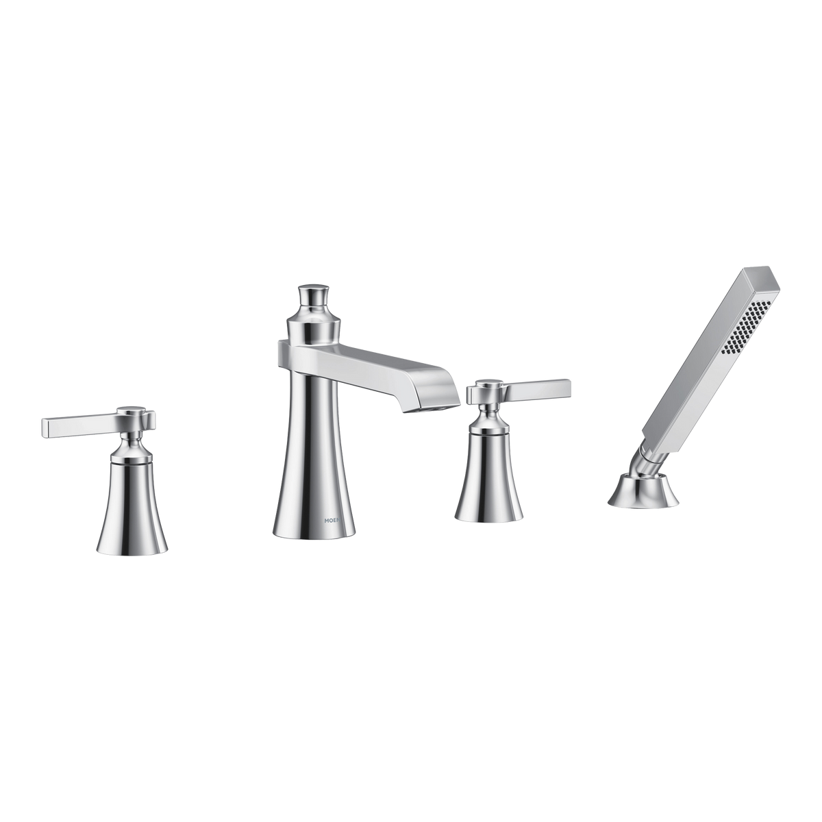 Moen Flara Two-Handle High-Arc Roman Tub Faucet TS928 in Chrome (TS928)