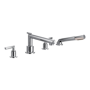 Moen Arris Two-Handle Diverter Roman Tub Faucet With Hand Shower TS93004 in Chrome (TS93004)