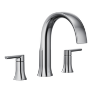 Moen Doux Two-Handle Non-Diverter Roman Tub Faucet TS983 in Chrome (TS983)
