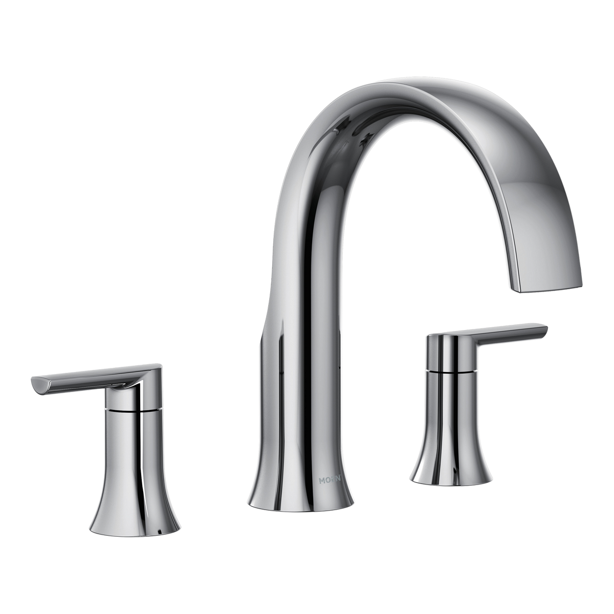 Moen Doux Two-Handle Non-Diverter Roman Tub Faucet TS983 in Chrome (TS983)