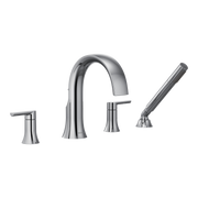 Moen Doux Two-Handle Non-Diverter Roman Tub Faucet TS984 in Chrome (TS984)