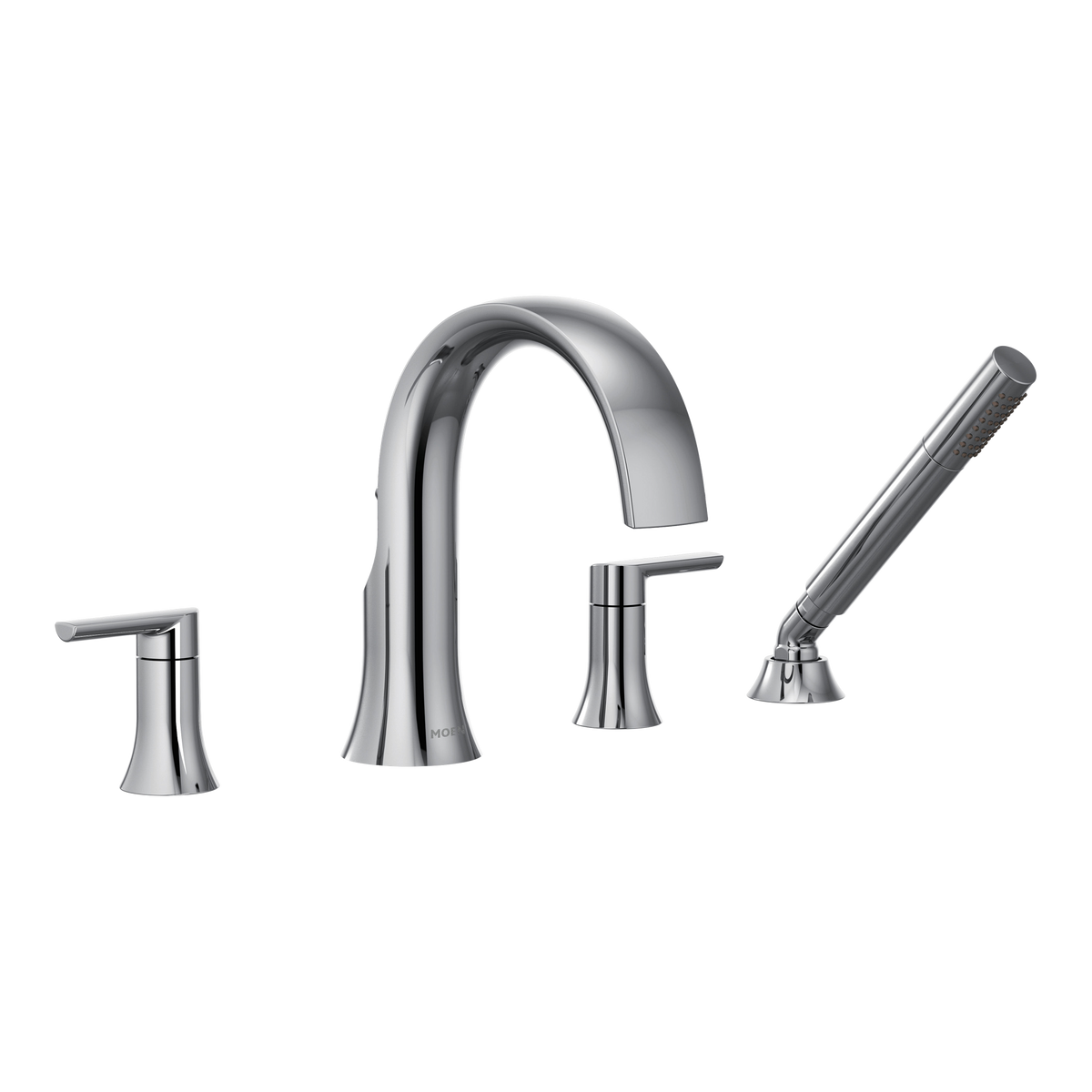 Moen Doux Two-Handle Non-Diverter Roman Tub Faucet TS984 in Chrome (TS984)