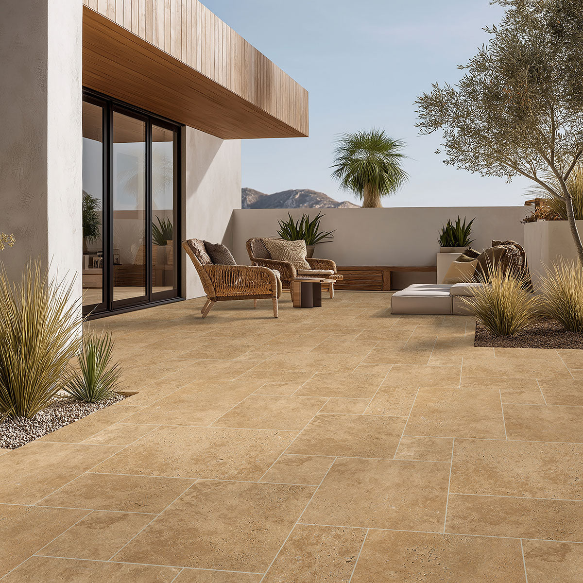 MSI Tuscany Beige natural stone pavers (LPAVTBEI10KITS)