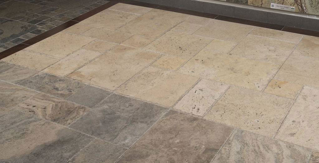 MSI Tuscany Beige Tumbled Travertine tile (TTBEIG-PAT-TUM) – MSI room scene