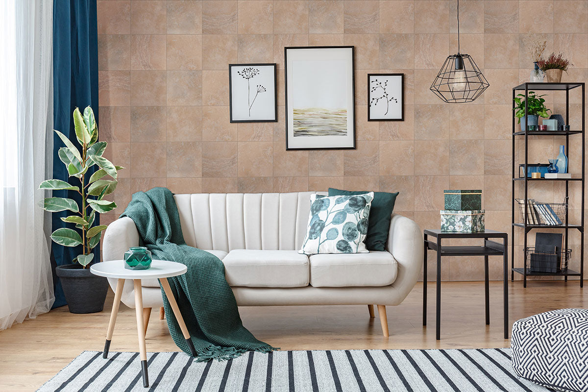 MSI Tuscany Beige 12 x 12 Honed Travertine tile (TTBEIG1212HF) – MSI room scene