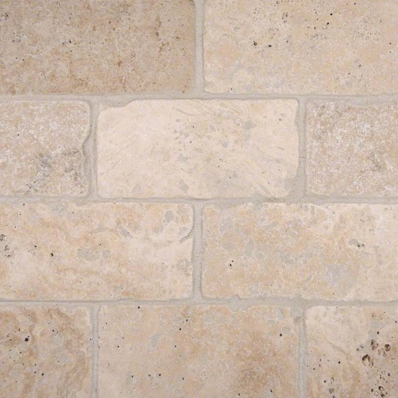 MSI Bologna Chiaro 3 x 6 Tumbled Travertine tile (THDW3-T-CH3X6T) – MSI product image