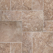 MSI Tuscany Walnut Honed Unfilled Chiseled Brushed Travertine tile (TTWAL-PAT-HUCB) – MSI product image