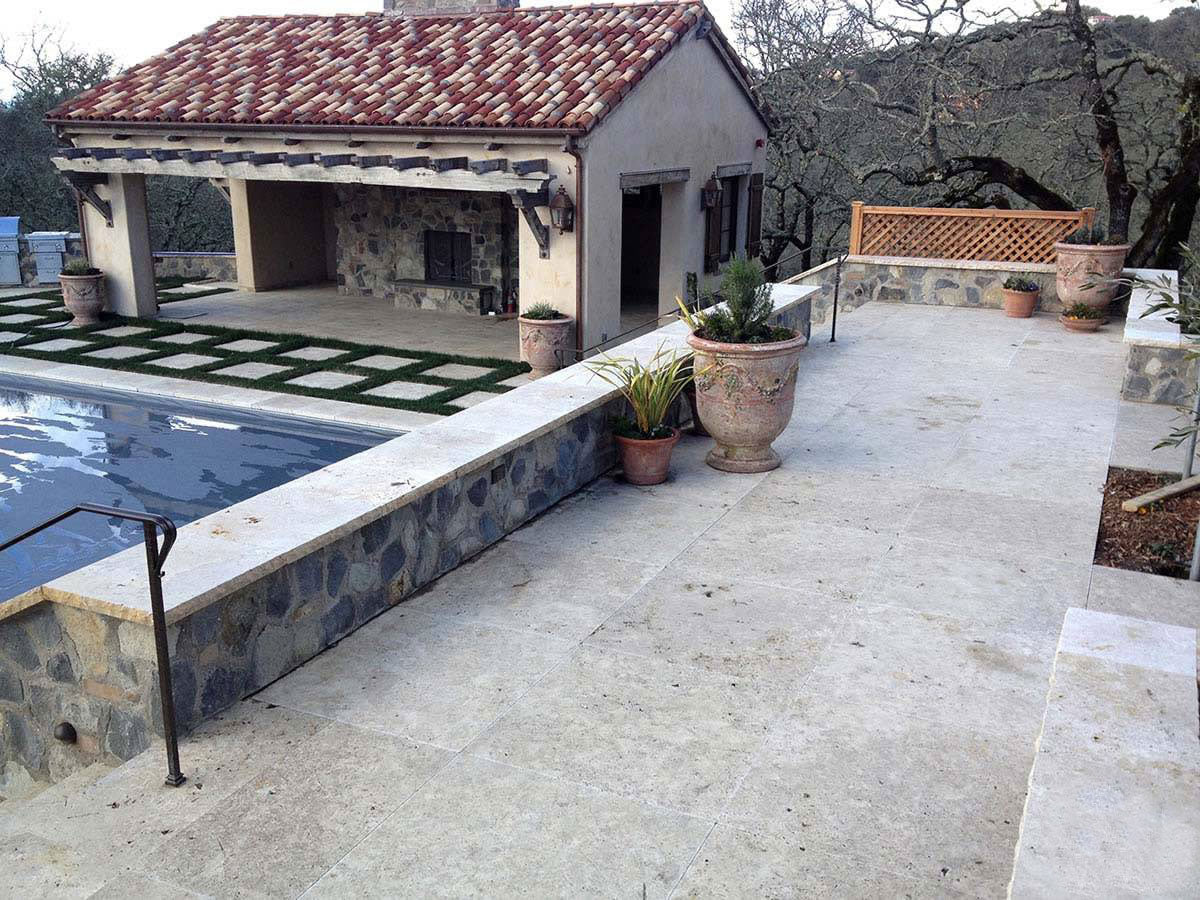 MSI Tuscany Walnut natural stone pavers 8 x 8 (LPAVTWAL88T)