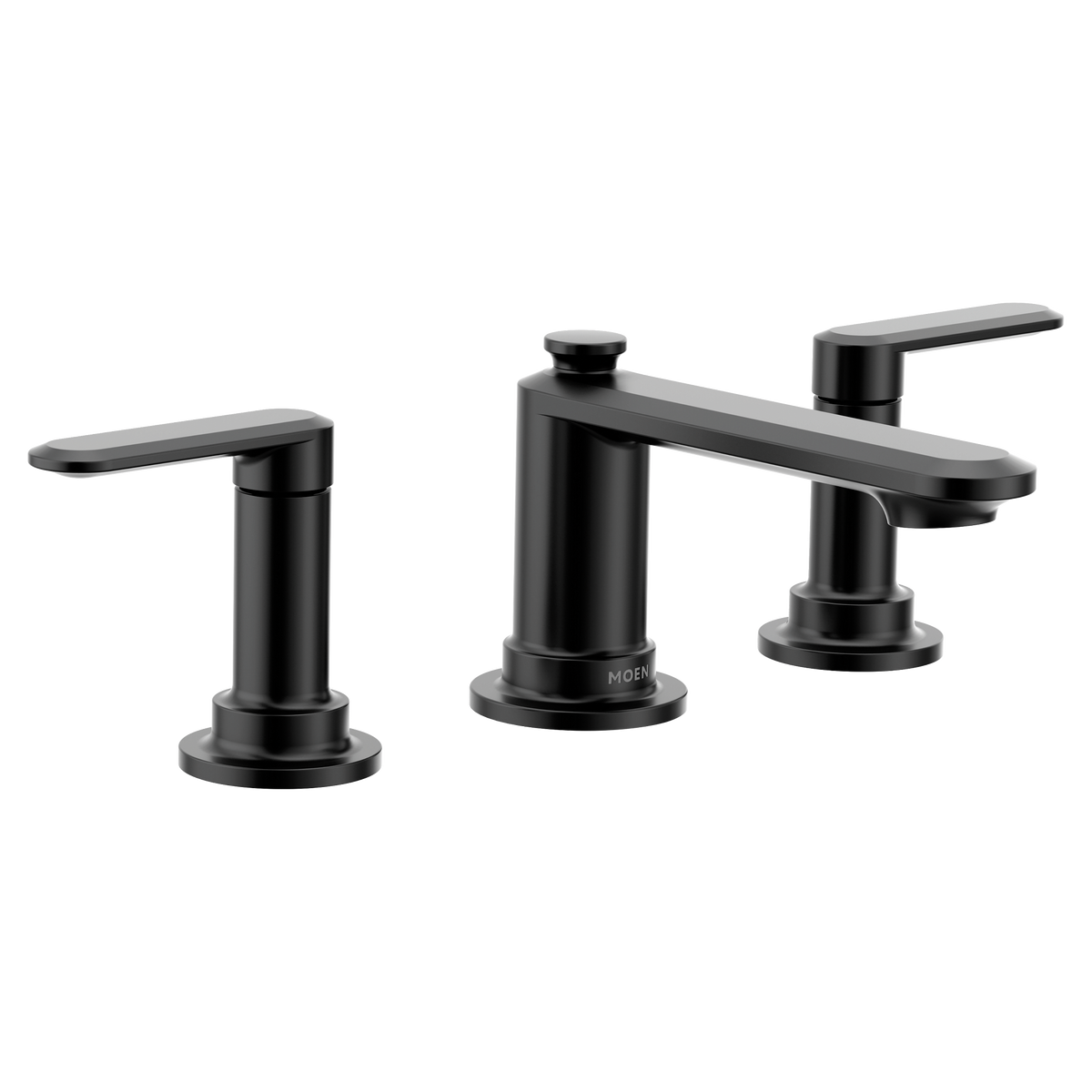 Moen Greenfield Two-Handle Low-Arc Bathroom Faucet TV6507 in Matte Black (TV6507BL)
