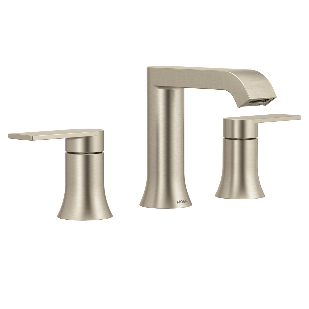 Moen Genta LX Two-Handle Low-Arc Bathroom Faucet TV6708 in Brushed Nickel (TV6708BN)