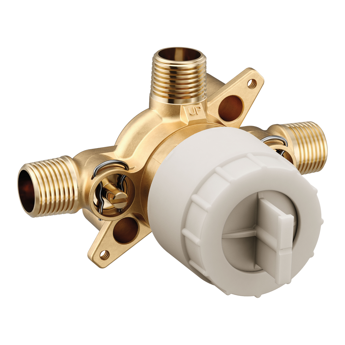 Moen M-CORE 3 Port 1/2" CC/IPS Connection with Stops U130CIS in Chrome (U130CIS)